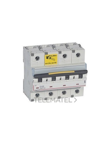 MAGNET DX3 10/16kA D 4P 100A