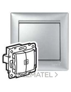 VL-CONM DOBLE LUMI 1P 10A ALUM