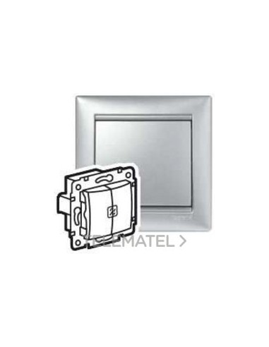 VL-CONM DOBLE LUMI 1P 10A ALUM