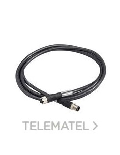 CABLE MODBUS IP67 M12 MARFIL BLINDADO 2m