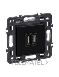 VN-BASE 2XUSB TIPA 2,4A DARK