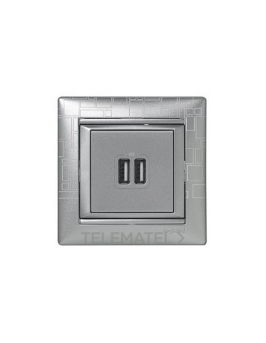 VL-BASE USB A+A 2,4A/5V ALUM