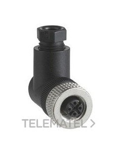 CONECTOR M12 METÁLICO HEMBRA 90U 5B