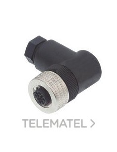 CONECTOR HEMBRA M12 ACODADO 25m