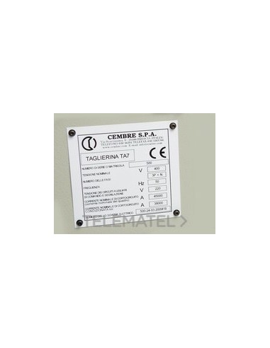 PLACA CUA.MG-VRT-AH 88720GY 20x40mm GR