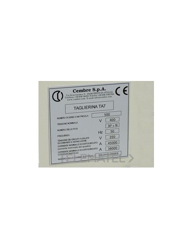 PLACA CUA.MG-VRT-A 88716GY 25x50mm GR