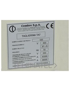 PLACA CUA.MG-VRT-A 88771GY 57x82,5mm GR