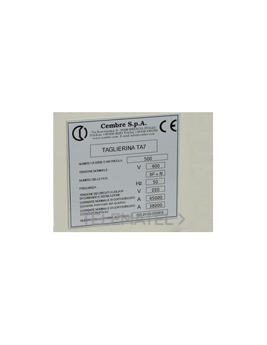 PLACA CUA.MG-VRT-A 88717GY 35x100mm GR