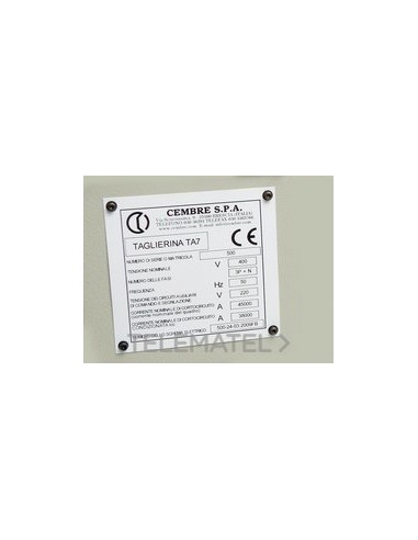 PLACA CUA.MG-VRT-RH 48932 29x140mm BL