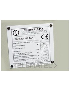 PLACA CUA.MG-VRT-AH 88943 29x140mm BL