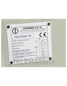 PLACA CUA.MG-VRT-AH 88967 30x115mm BL