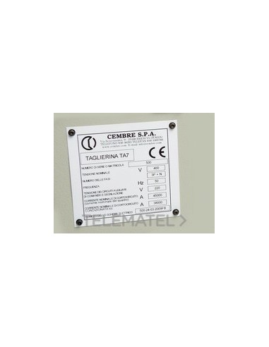 PLACA CUA.MG-VRT-RH 48438 15x80mm AM.