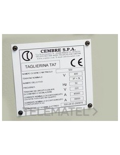 PLACA CUA.MG-VRT-AH 88940 15x52mm BL