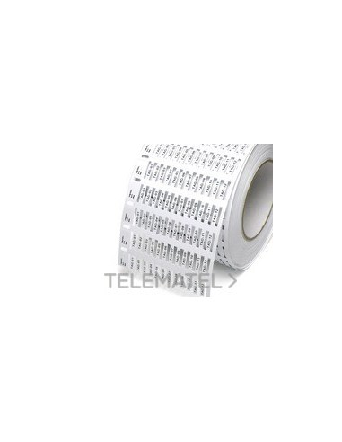 PL.MARCACABLE TPM-ROLL 44043B 4x20mm AM.