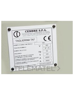 PLACA CUA.MG-VRT-AH 88427 25x140mm AM.
