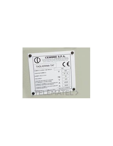 PLACA CUA.MG-VRT-RH 48411 50x100mm AM.