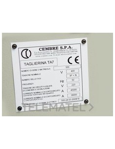 PLACA CUA.MG-VRT-RH 48407 25x75mm AM.