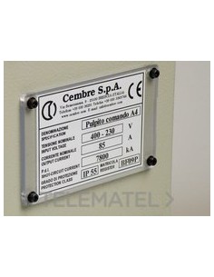 PLACA CUA.MG-VRT-R 48913 92x118mm BL