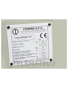 PLACA CUA.MG-VRT-AH 88422 42x78mm AM.