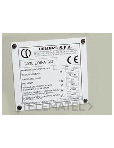 PLACA CUA.MG-VRT-AH 88412 105x110mm AM.