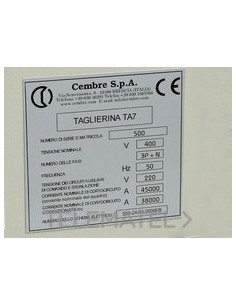 PLACA CUA.MG-VRT-A 88701GY 42x78mm GR