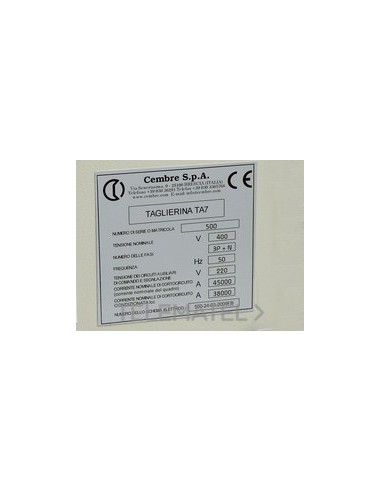 PLACA CUA.MG-VRT-A 88916 25x50mm BL