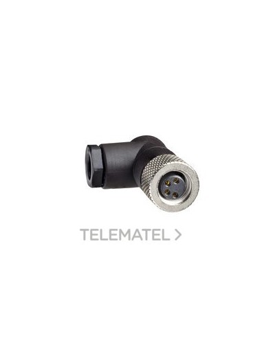 CONECTOR M8 HEMBRA 90U 4B