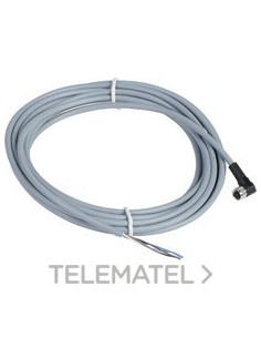 CONECTOR CABLE PVC HEMBRA M8 4pin 90o