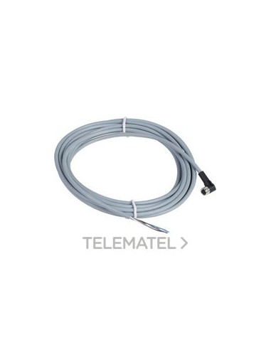 CONECTOR CABLE PVC HEMBRA M8 4pin 90o