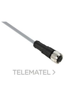CONECTOR CABLE PVC HEMBRA M12 5pin 10m