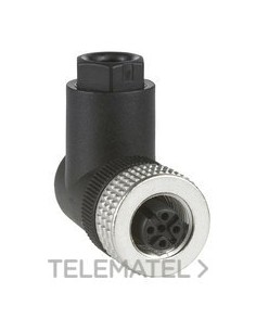 CONECTOR XZCC12FCM40B M12 ACODADO