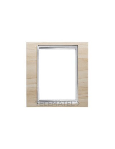 PLACA LUX 1 MÓDULO BRITISH MADERA ARCE