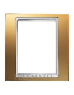 PLACA LUX 1 MÓDULO BRITISH ACABADO ORO