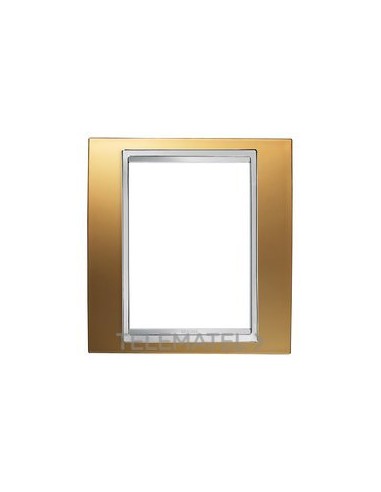 PLACA LUX 1 MÓDULO BRITISH ACABADO ORO