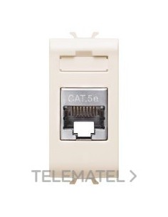 CONECTOR RJ45 1M CATEGORÍA 5e FTP MARFIL