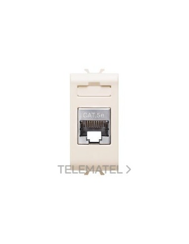 CONECTOR RJ45 1M CATEGORÍA 5e FTP MARFIL