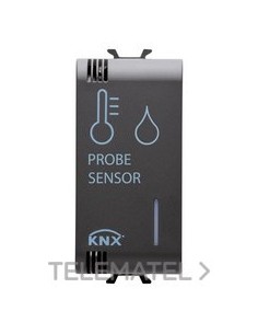 SENSOR TEMP+HUMEDAD KNX EASY 1M NEGRO