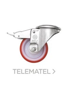 KIT 4 RUEDAS GIRATORIAS + FRENO RACK 19"