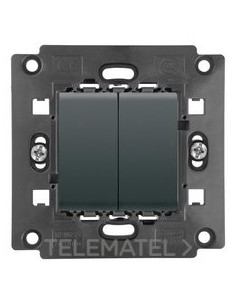 INTERRUPTOR DOBLE BRITISH 1P 16AX NEGRO