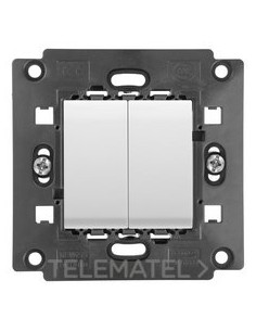 INTERRUPTOR DOBLE BRITISH 1P 16AX BL