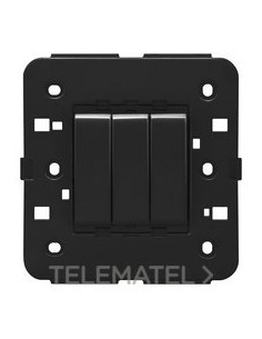 CONMUTADOR TRIPLE BS 10AX NEGRO