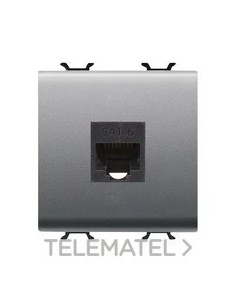 CONECTOR RJ45 2M CATEG. 6 UTP TITANIO