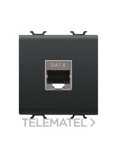 CONECTOR RJ45 2M CATEG. 6 FTP NEGRO
