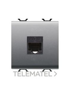 CONECTOR RJ45 2M CATEG. 5E UTP TITANIO