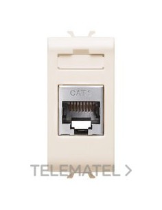 CONECTOR RJ45 1M CATEG. 6 FTP MARFIL