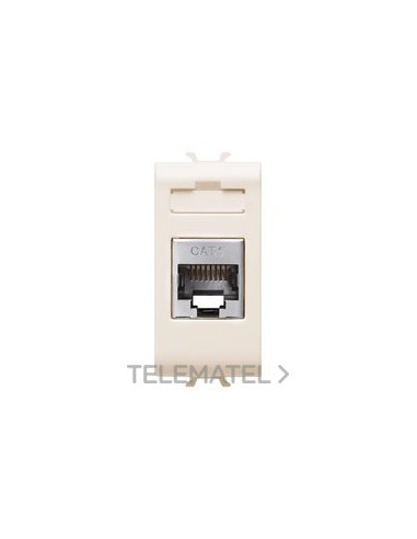 CONECTOR RJ45 1M CATEG. 6 FTP MARFIL