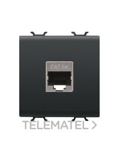 CONECTOR RJ45 2M CATEG. 5E FTP NEGRO