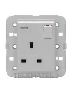 BASE LUM. CONMUTADA BS 13A TITANIO