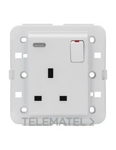 BASE LUM. CONMUTADA BS 13A BLANCO