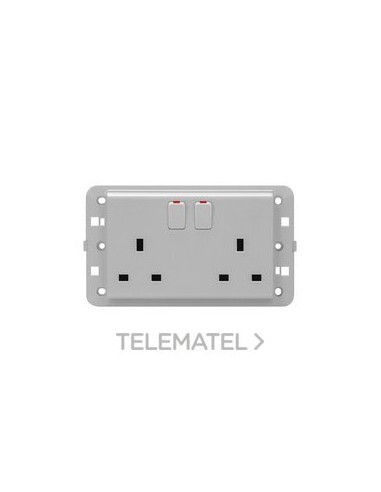 BASE DOBLE CONMUTADA BS 13A TITANIO